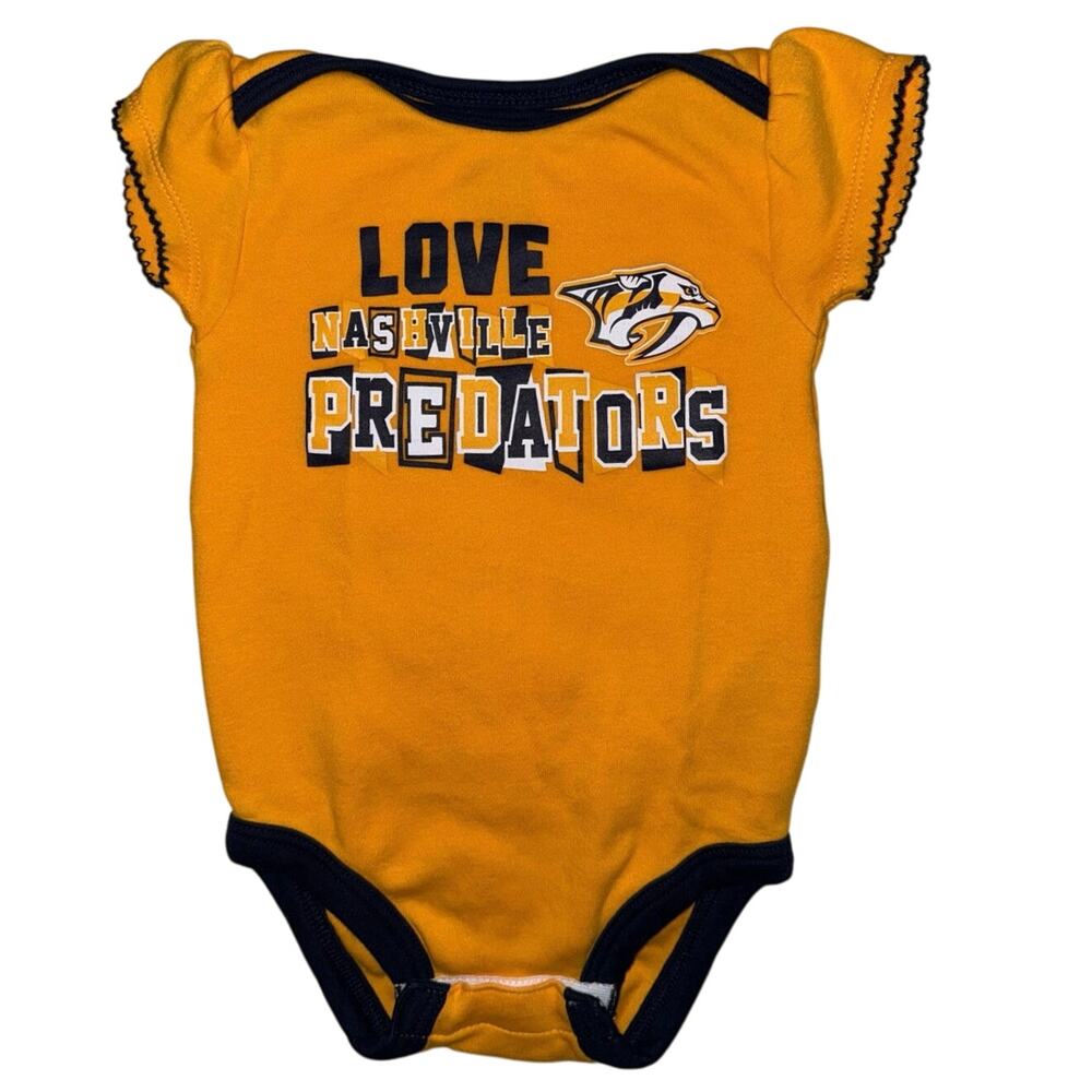 Nashville Predators Baby Creeper Bodysuit 6-9 months Romper Infant Toddler nhl